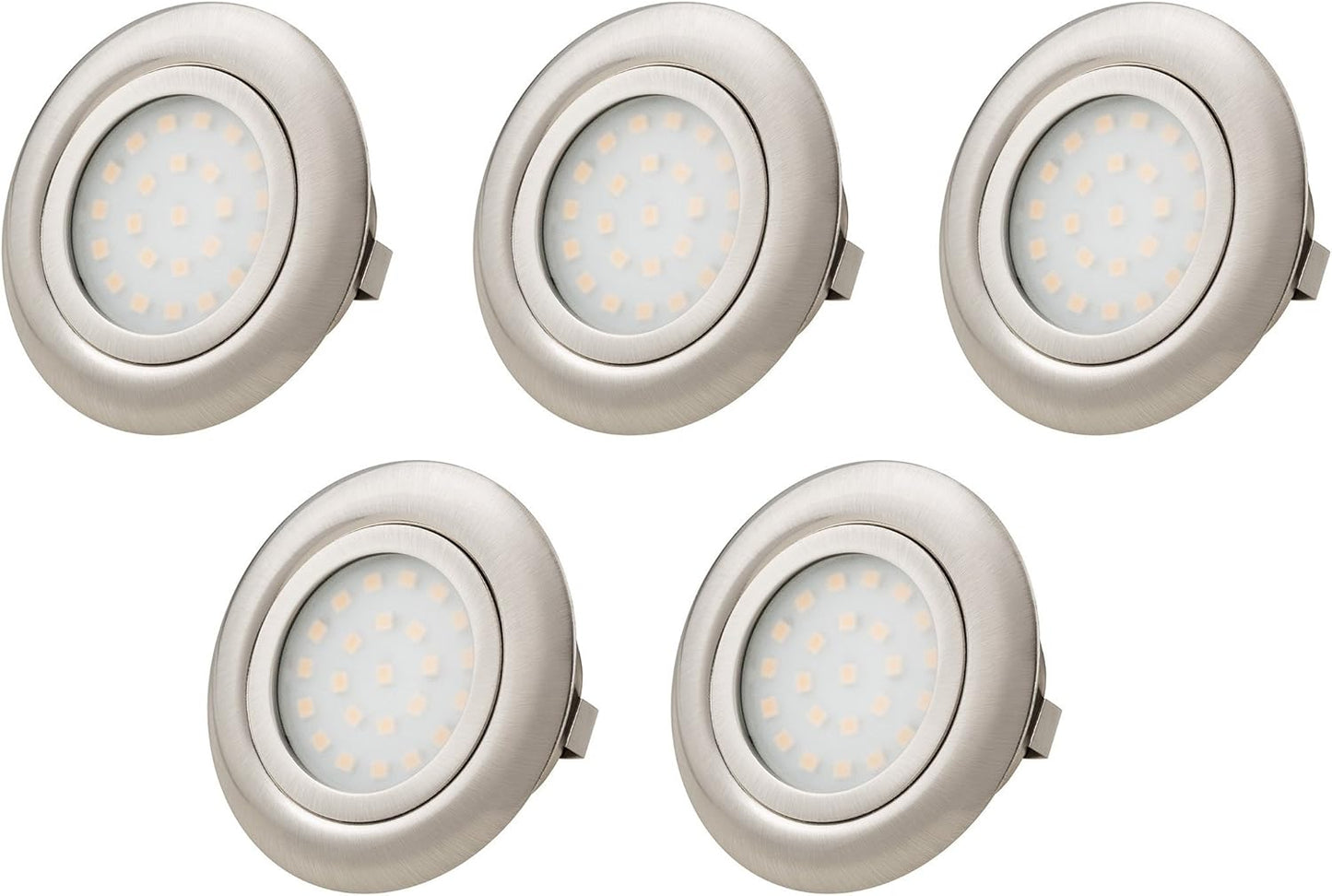5er Set Einbauleuchten, Warmweiss-5er