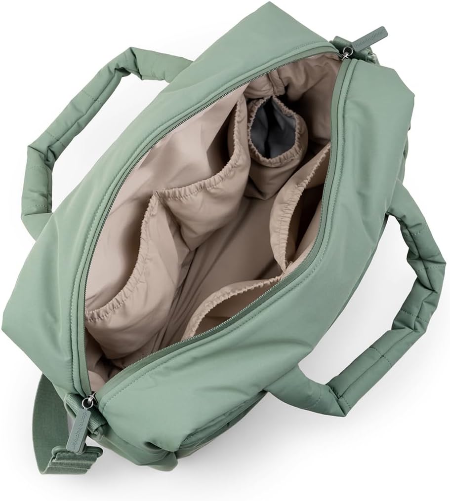 Gesteppte Wickeltasche - Grün - 41 x 21 x H 29 cm, Grün