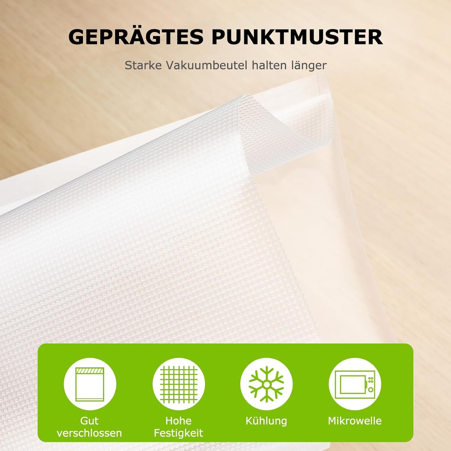 100-teiliges Vakuumbeutel-Set, 100 beutel 20x30cm