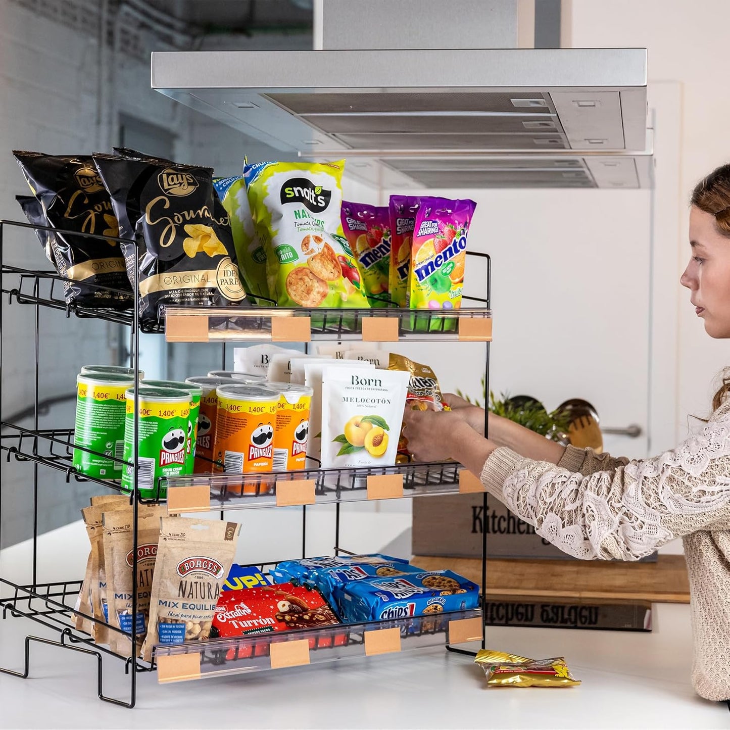 Regal-Organizer für Snacks und Süssigkeiten