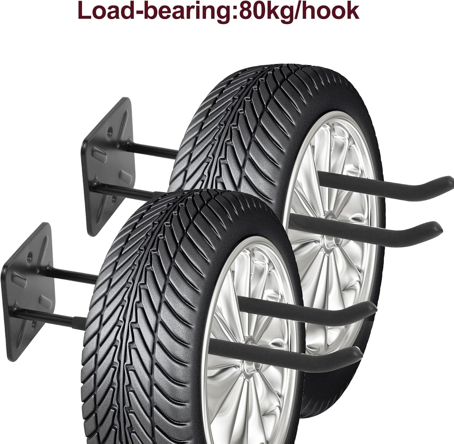 Garagenhaken (2 Stück), 2 Stück 12.4"Heavy-Duty-Haken