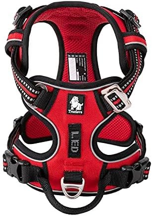 Truelove No Pull Hundegeschirr TLH56512, reflektierend, verstellbar, M Red