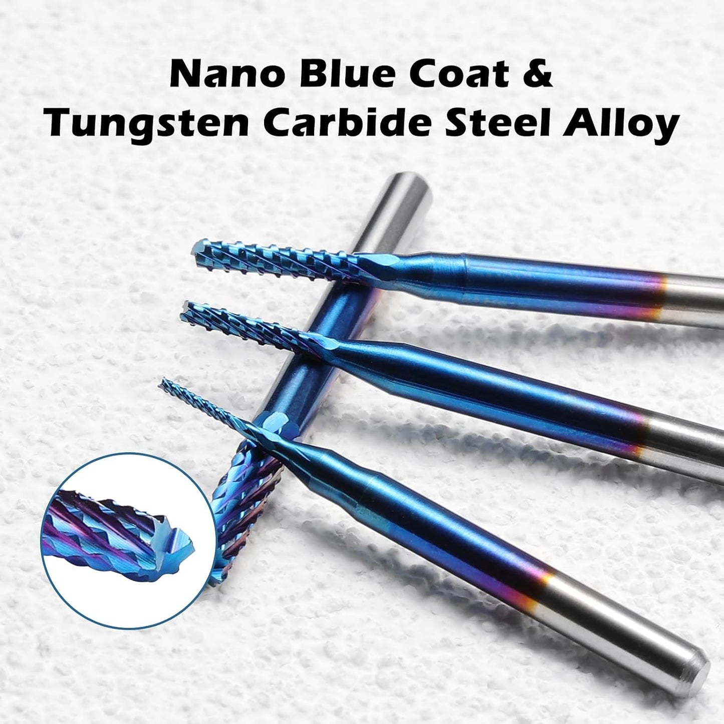 Nano Blue Coat Schaftfräser, 10-teilig, 0.8-3.0mm, 0.8-3.0mm