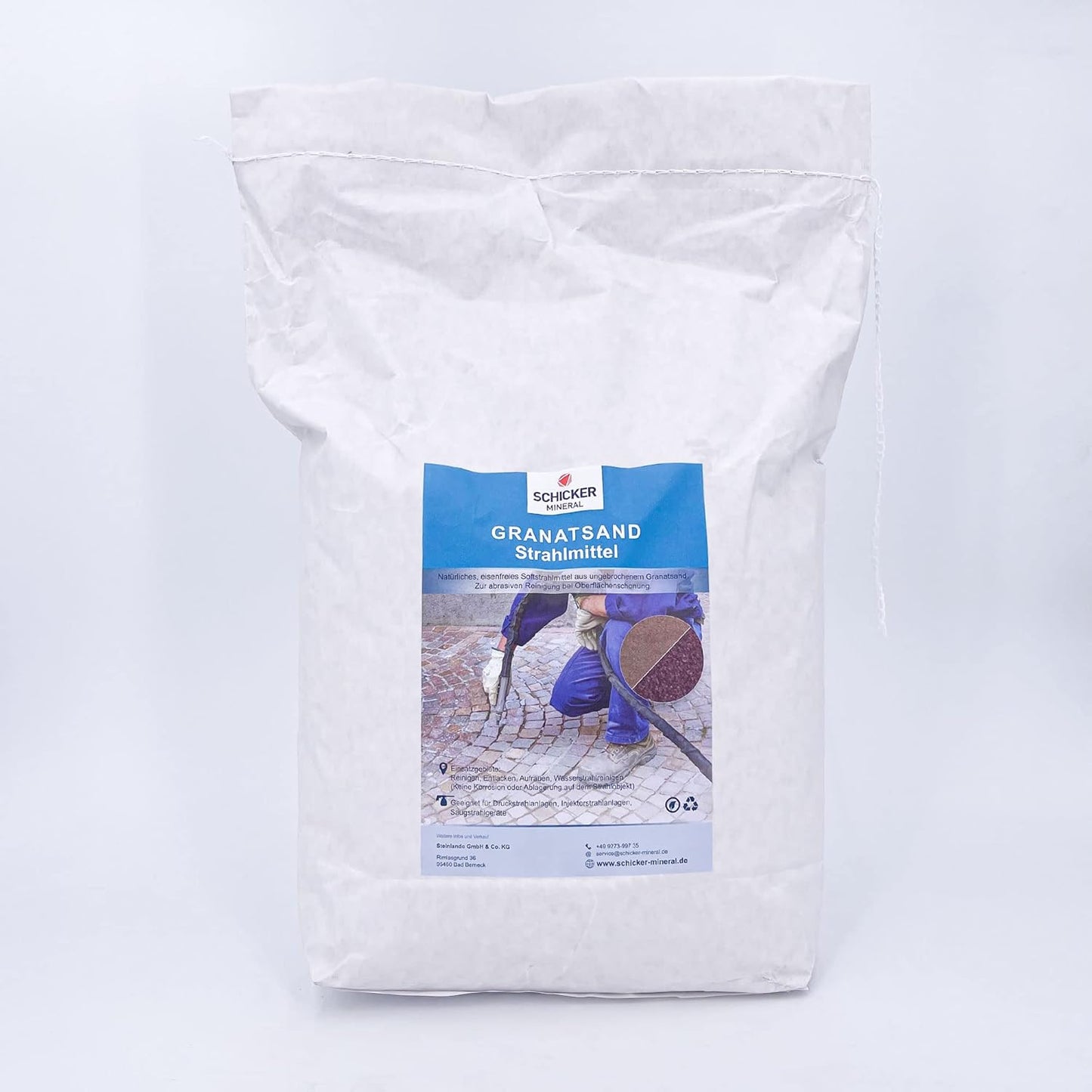 Mineral Granatsand Strahlmittel 25 kg, Granatsand Strahlmittel 0,01-0,06 mm