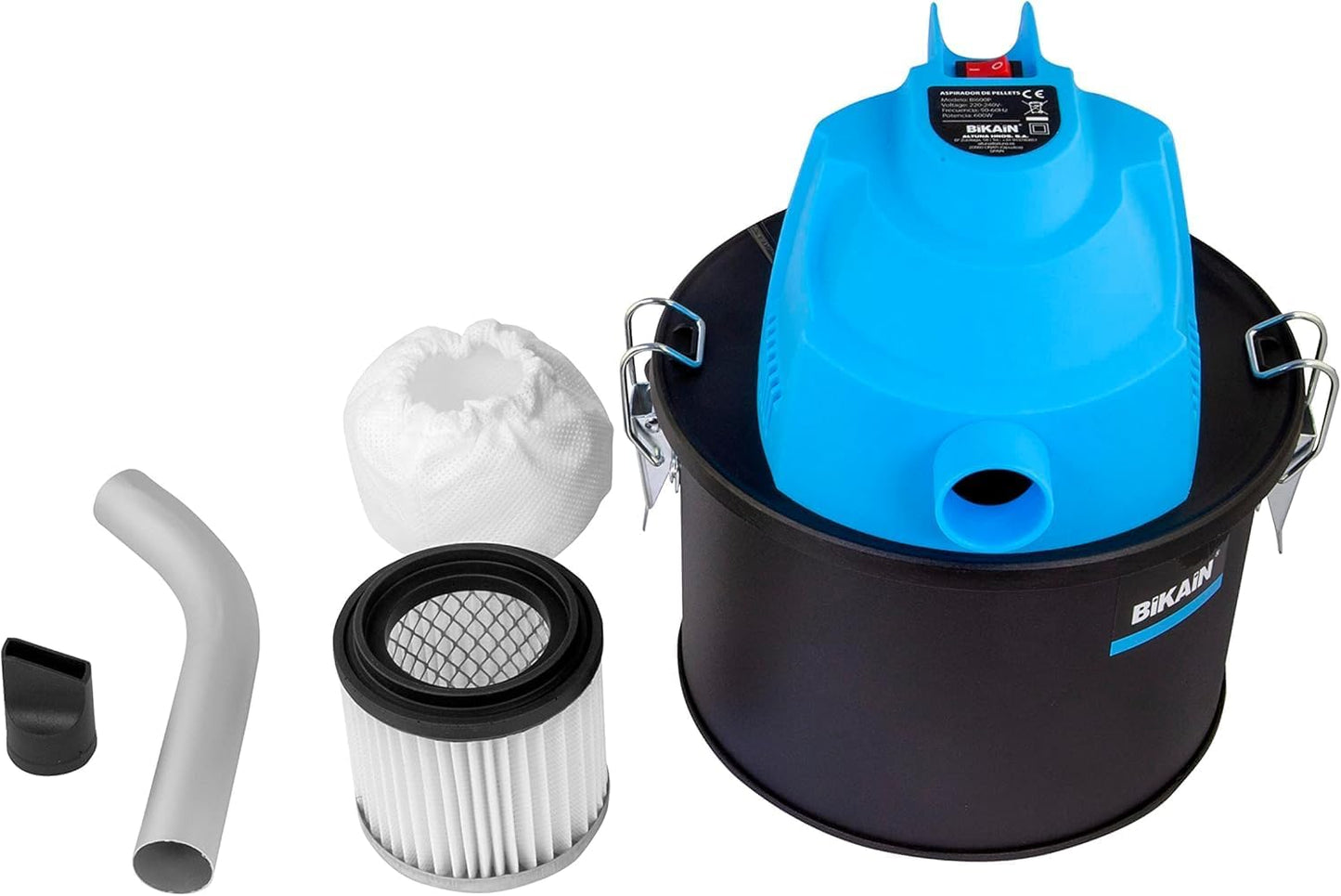 Aschesauger DI600P für Öfen, 600 W, 4 l