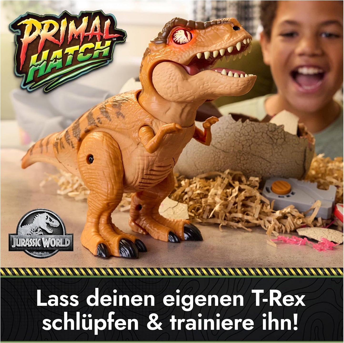 Interaktiver T-Rex im Ei