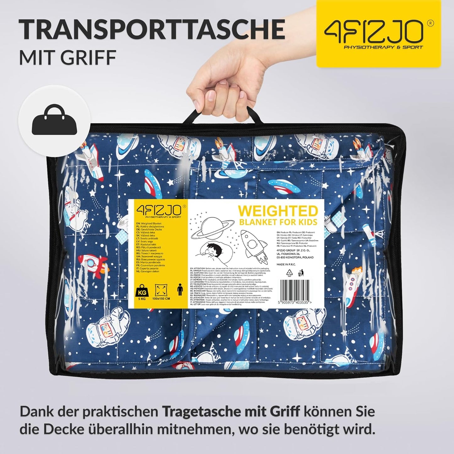 Gewichtsdecke für Kinder, 5 kg, 5kg
