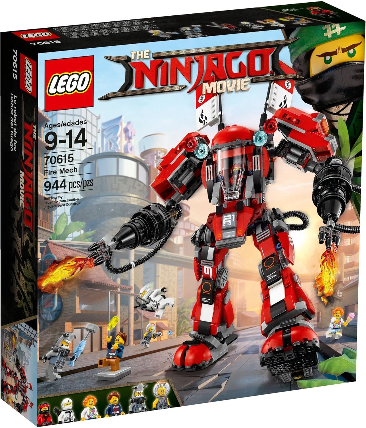 Ninjago - Movie Kai's Feuer-Mech (70615), Single