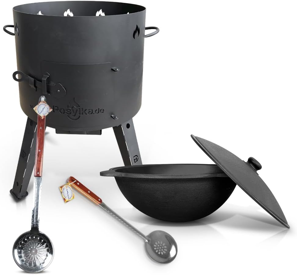 Feuerofen-Set mit Gusseisen-Topf (16 L), Set 16-5