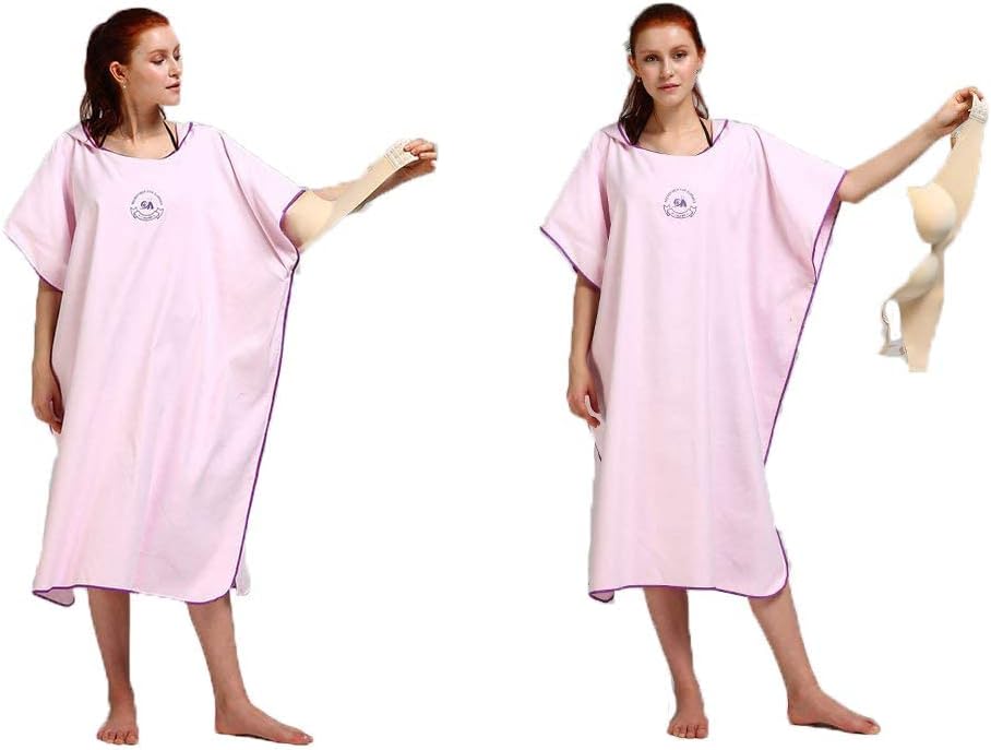 Surf Poncho mit Kapuze, Violett