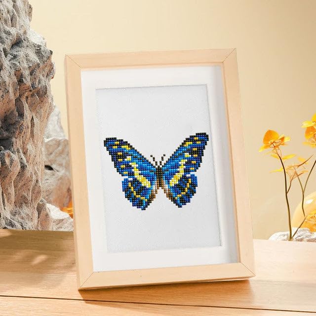 Mini Serie Diamond Painting Set mit 12 Stück, Schmetterlinge 3 PROBLEMYOUMUSTCHECK