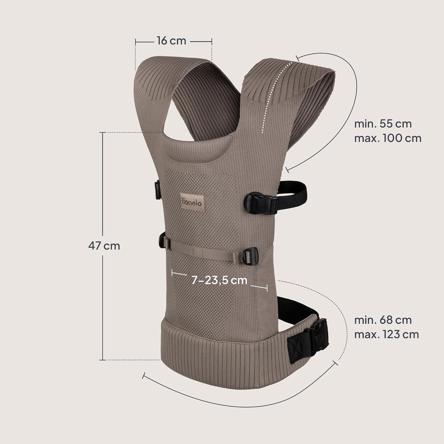 Ergonomische Babytrage Mabel mit Kreuztragesystem