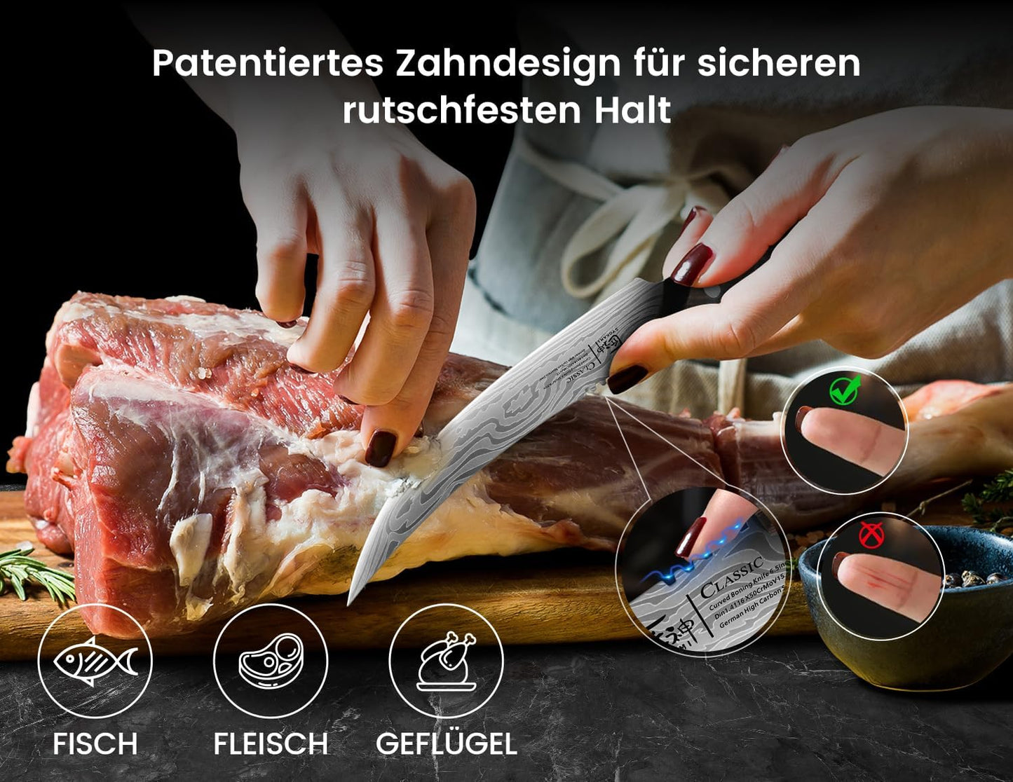 Ausbeinmesser, Ausbeinmesser 16,5cm