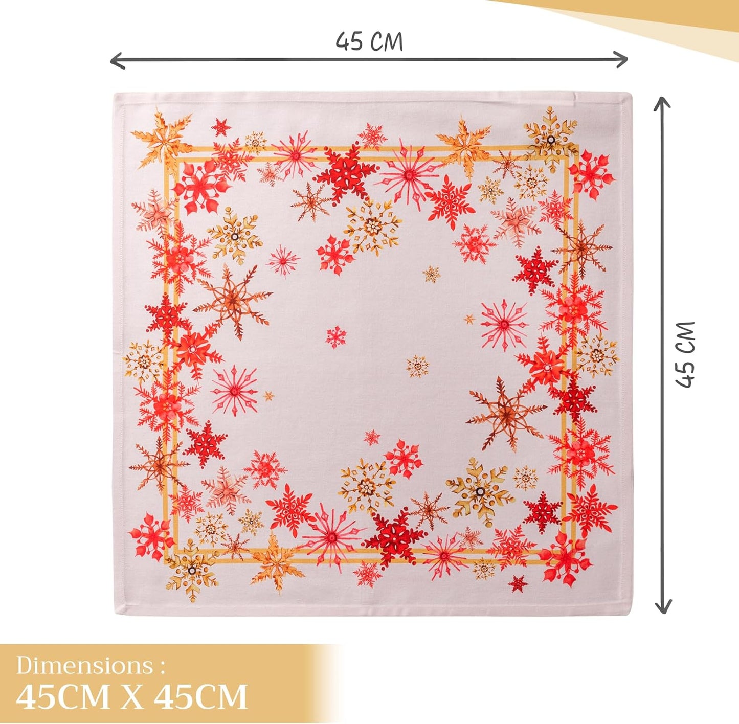 4-teiliges Stoffservietten-Set Crystal Star, Crystal Star