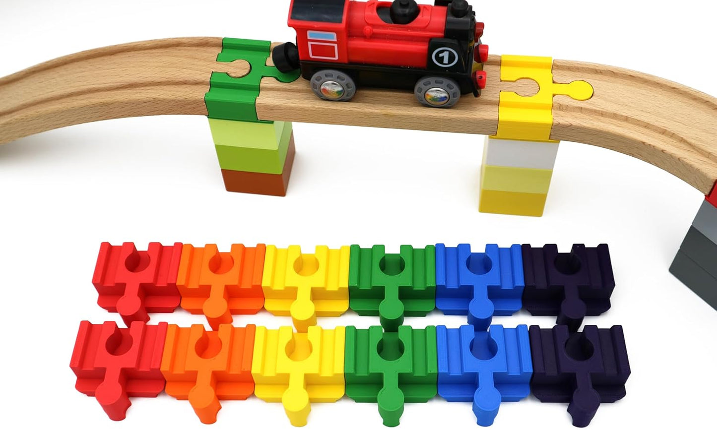 Duplo-Adapter für Holzeisenbahnen, Regenbogen