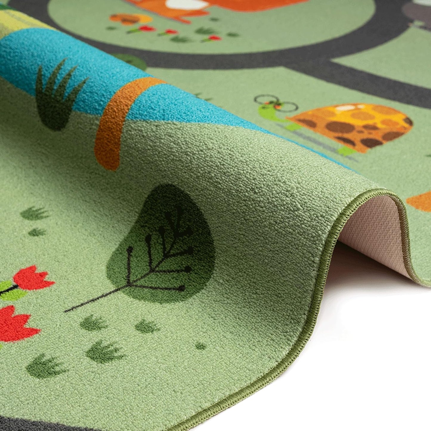 Kinderteppich Safari-Spielmatte, 80 x 150 cm (Läufer) Safari Grün