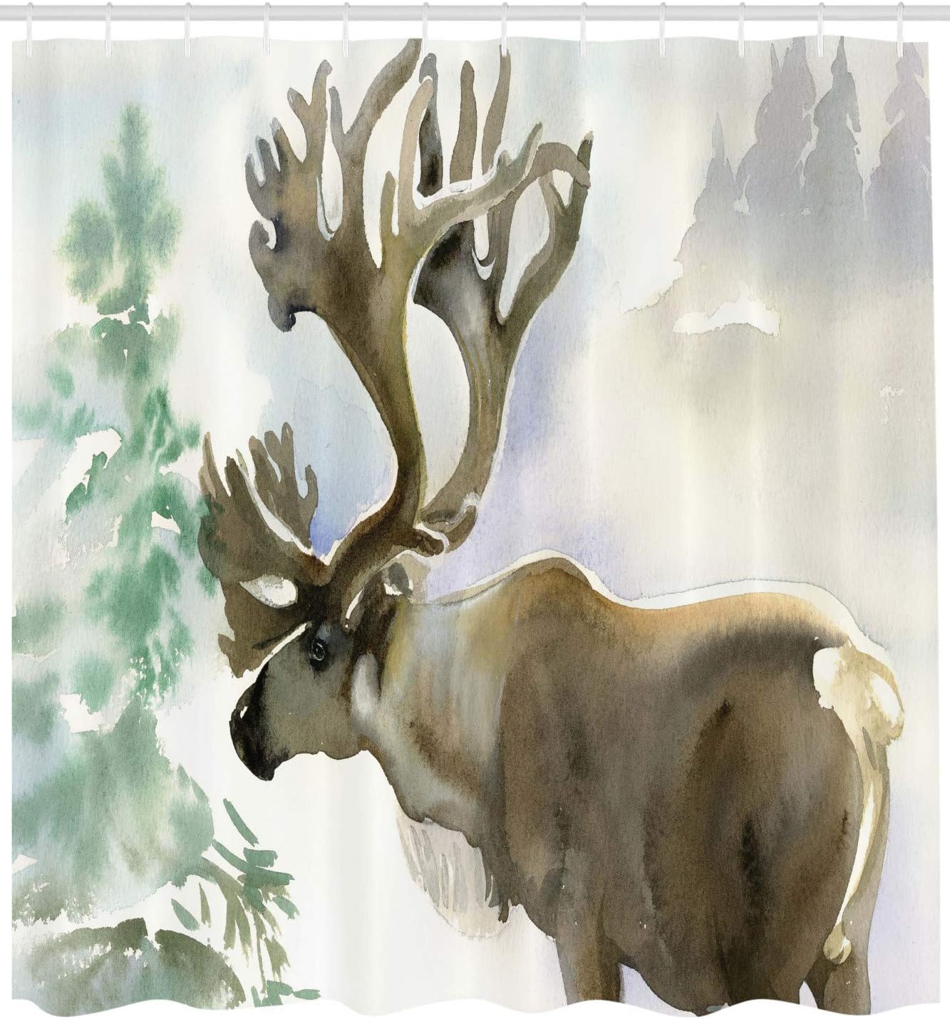 Duschvorhang Winter Forest