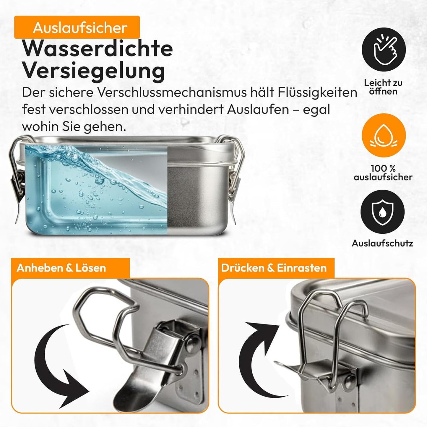 Auslaufsichere Bento-Box, D: 2400 Ml