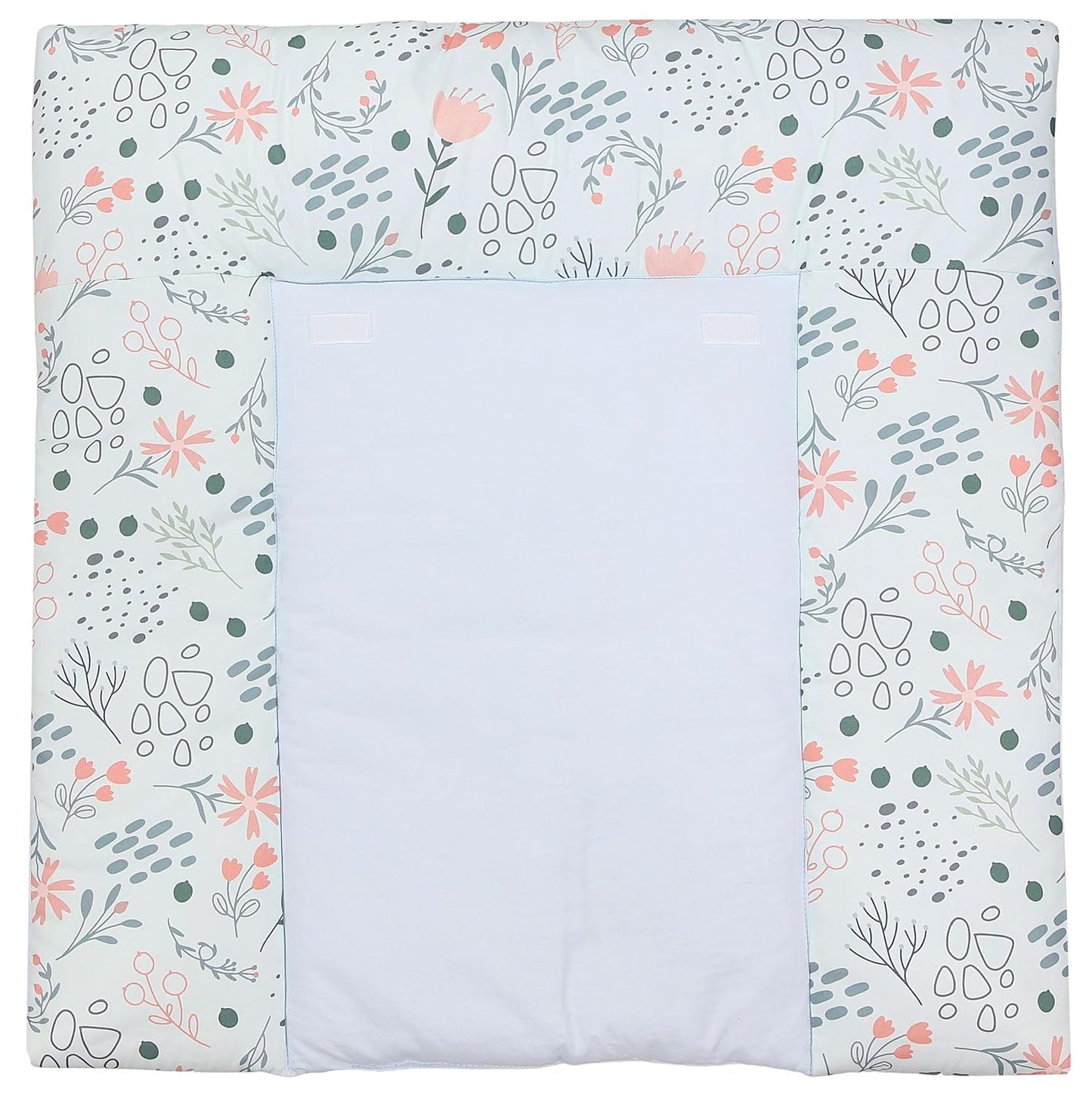Wickelauflage mit wasserfesten Frotteebezügen, Blumen 75 x 85 cm