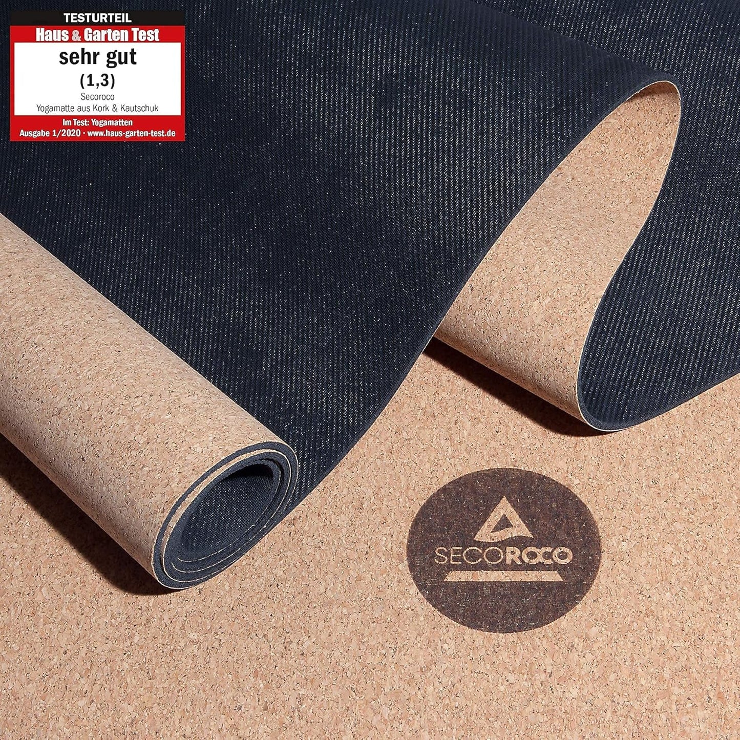 Rutschfeste Yogamatte, Mattenstärke 4 mm