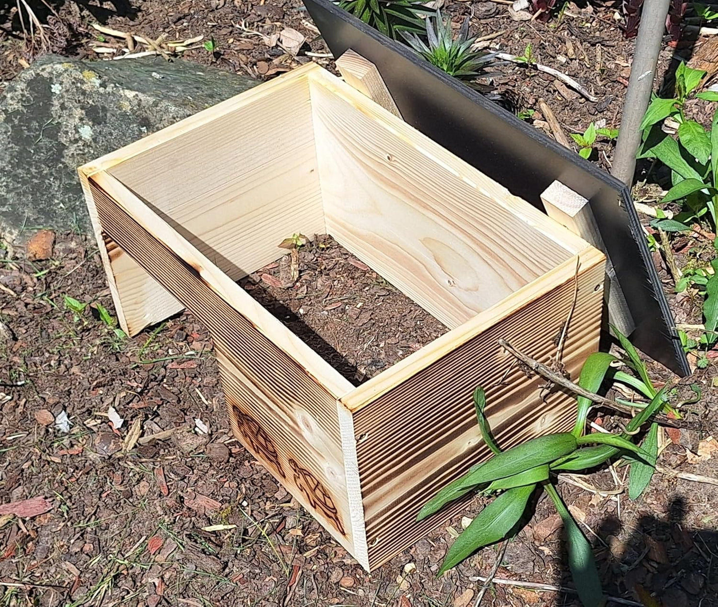 Wetterfestes Schildkrötenhaus, Gebrannt Produktabmessungen25T cm x 35B cm x 22H cm