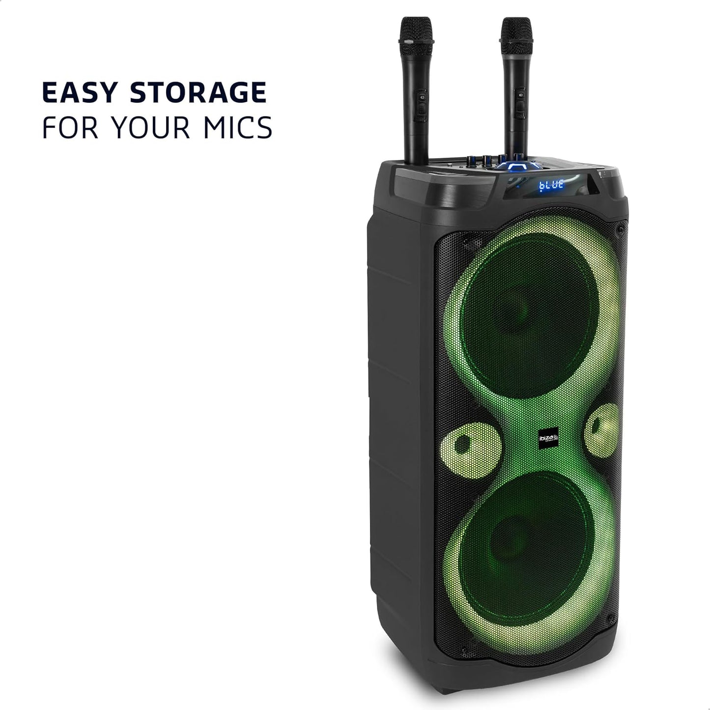 Bluetooth-Karaoke-Lautsprecher mit Mikrofonen, COLUMBA-KARAOKE