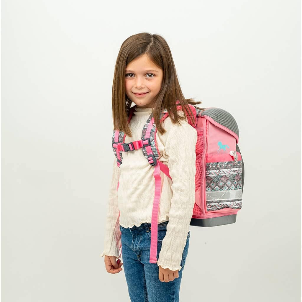 Classy Schulranzen-Set, 36 x 32 x 19 cm Horse Aruba Blue