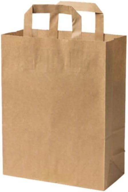 Papiertragetaschen mit Henkel, 250 Stück, 22 x 10 x 28cm (250 Stück)
