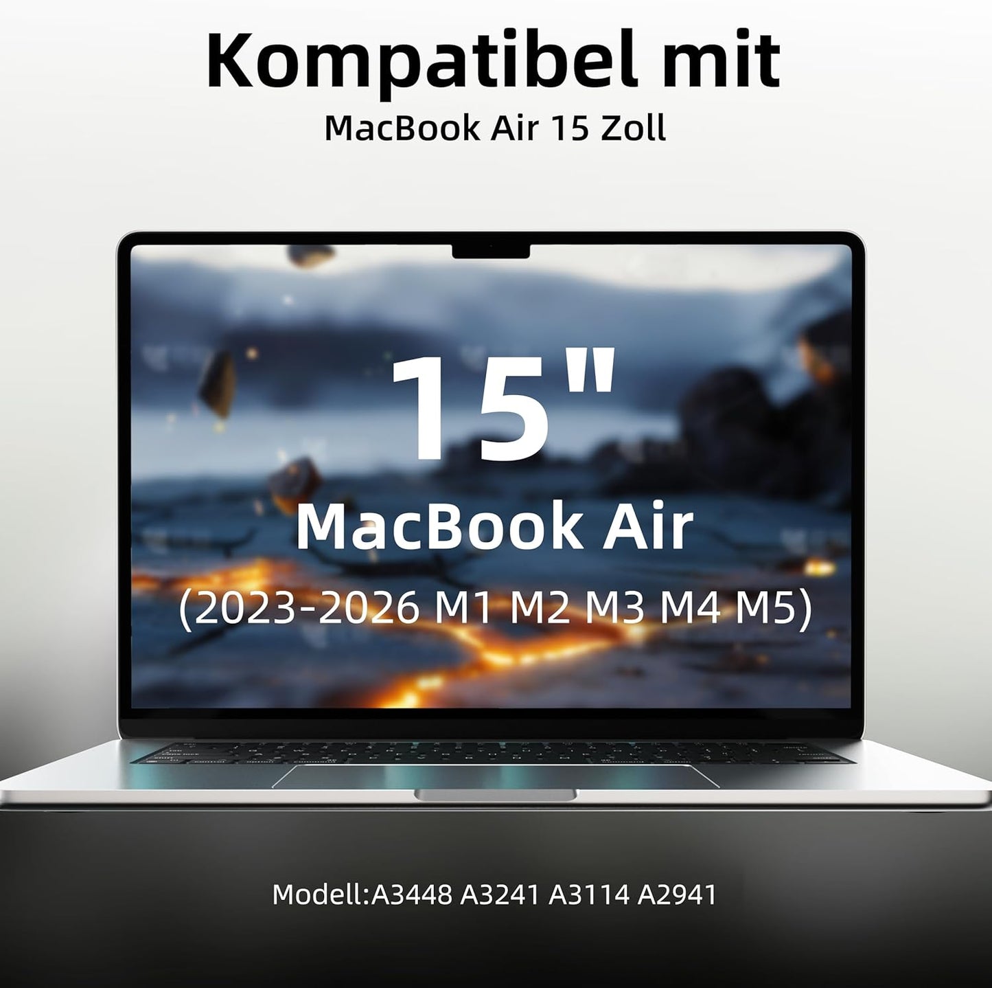 2 x Displayschutzfolie für MacBook Air, Mac Air 15 Zoll(2023-2025)