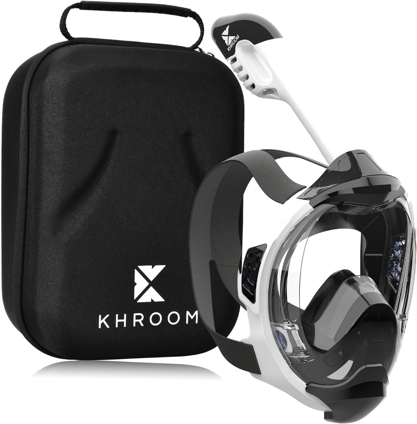Schnorchelmaske, S/M (bis 1.60 Meter) ; Weiss + Soft-Case