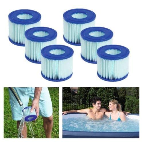 6er-Pack Filterkartuschen für Whirlpools