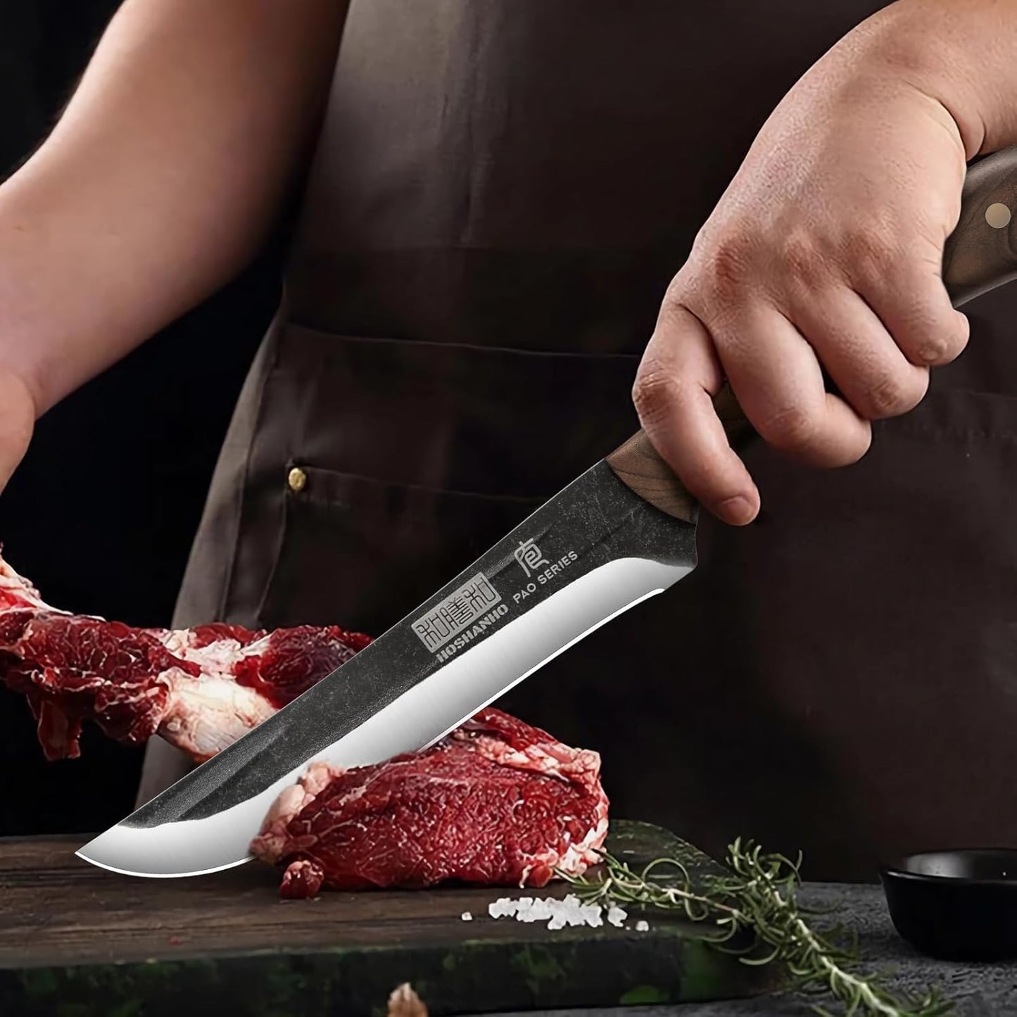 3-teiliges Metzgermesser-Set, 3 Pieces Fillet & Cleaver & Paring Knife Set