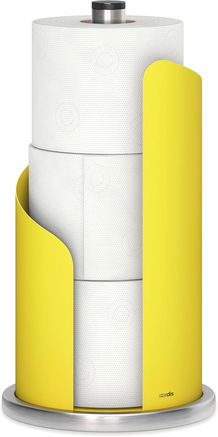 Halter für Küchenrolle, Gelb