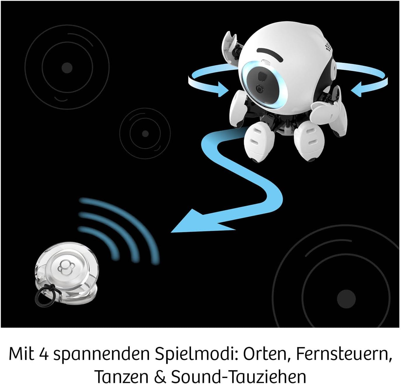 Robo-Freund Bitsy mit Sound-Steuerung, Bitsy mit mehrsprachiger Anleitung