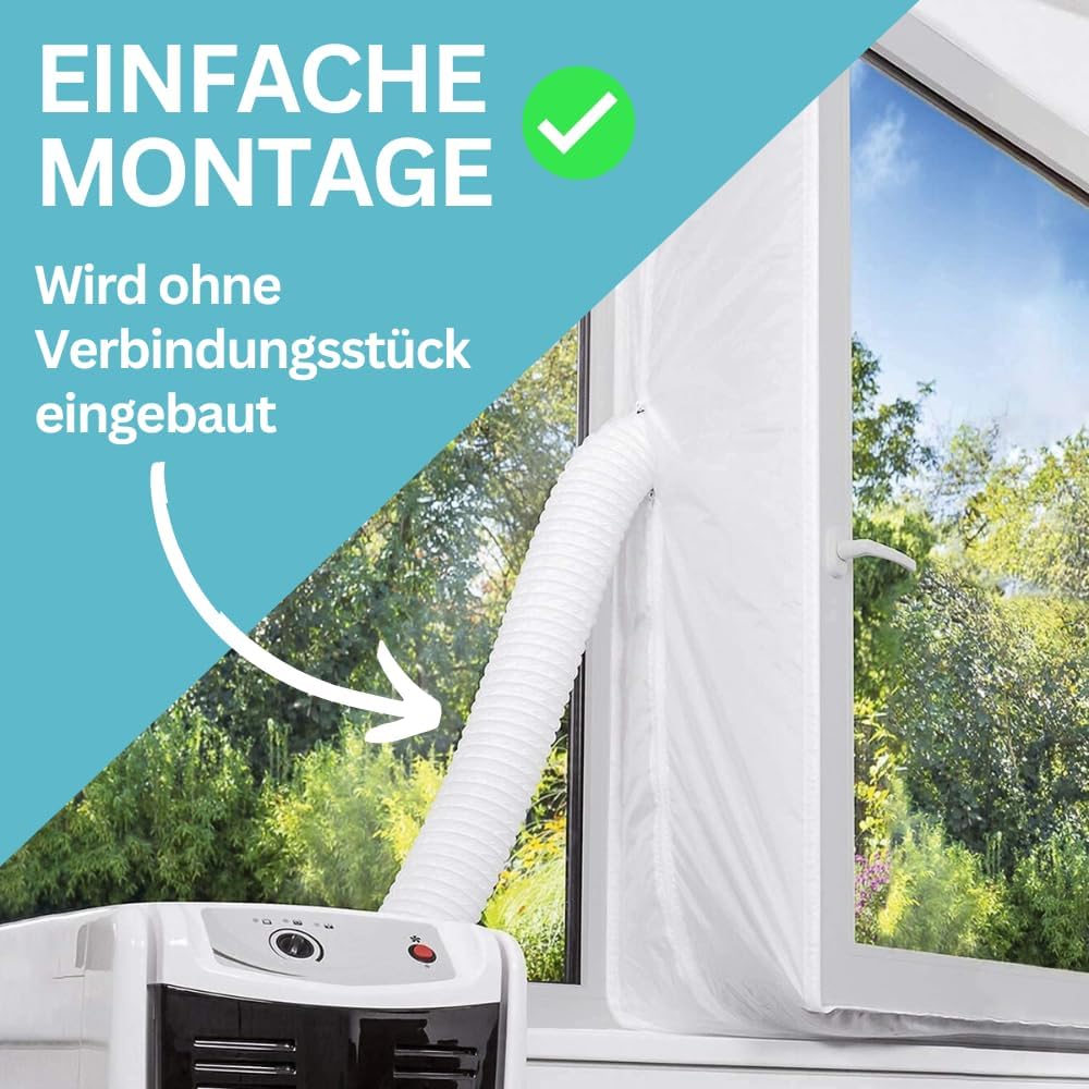 Flexibler Abluftschlauch für Klimageräte (150mm, 6m), 6 Meter Länge