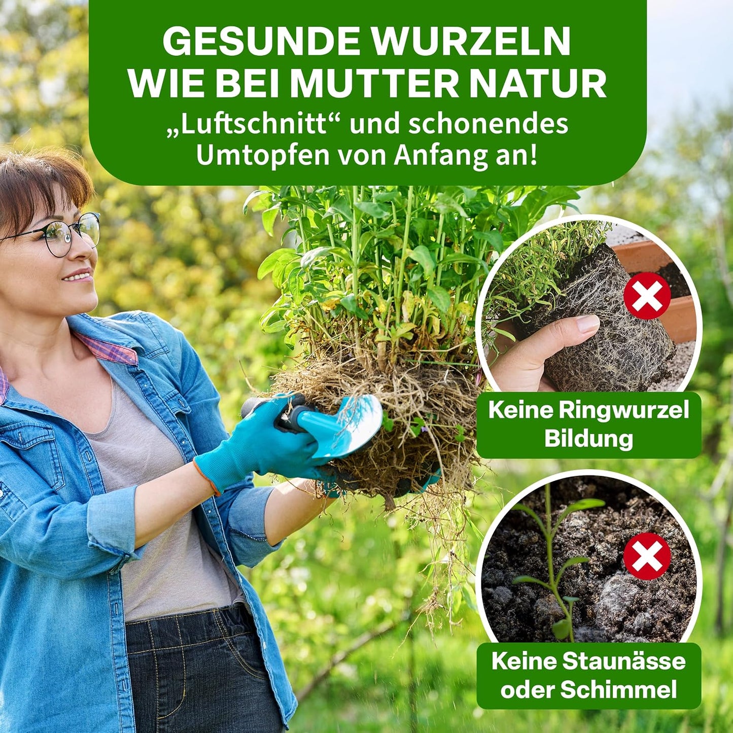 10er-Set Pflanzsack, 8L, 8 Liter Allrounder 10