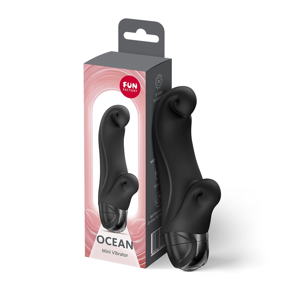 Ocean Mini-Vibrator für Klitoris- & G-Punkt-Stimulation, Schwarz