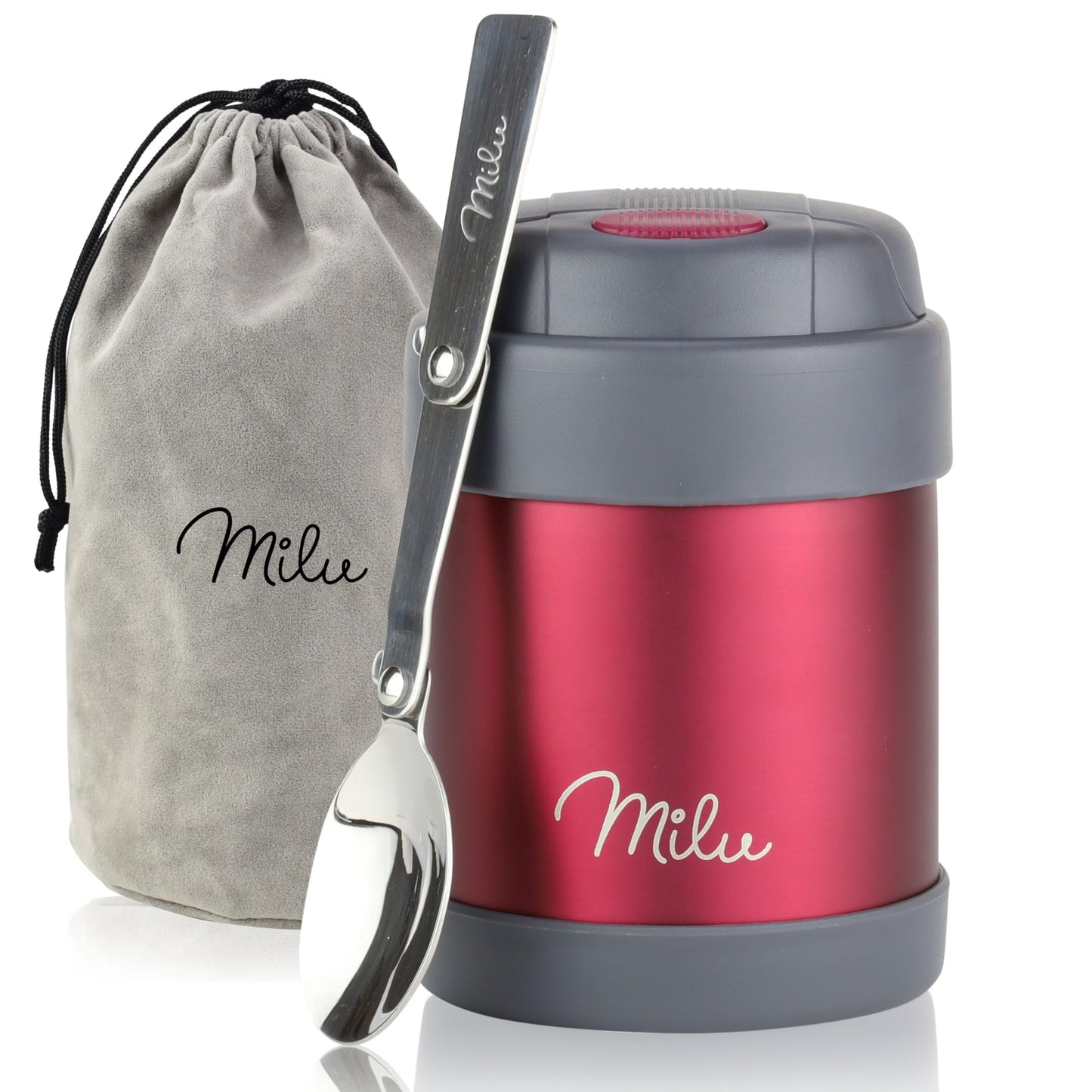 Thermobehälter mit Löffel, Berry 300 ml