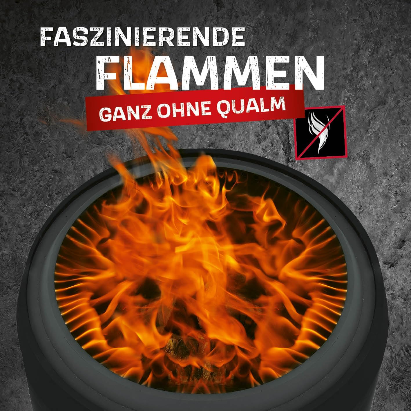 Rauchfreier Feuerkorb