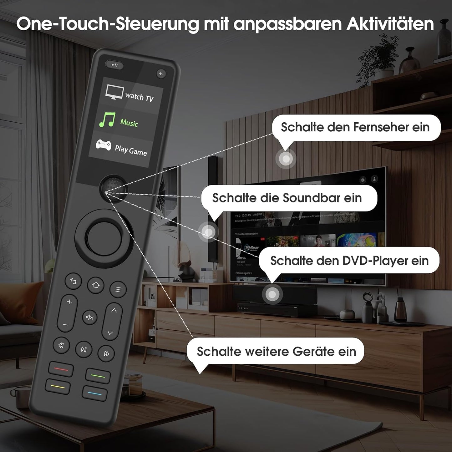 X1S Universal-Fernbedienung mit Hub
