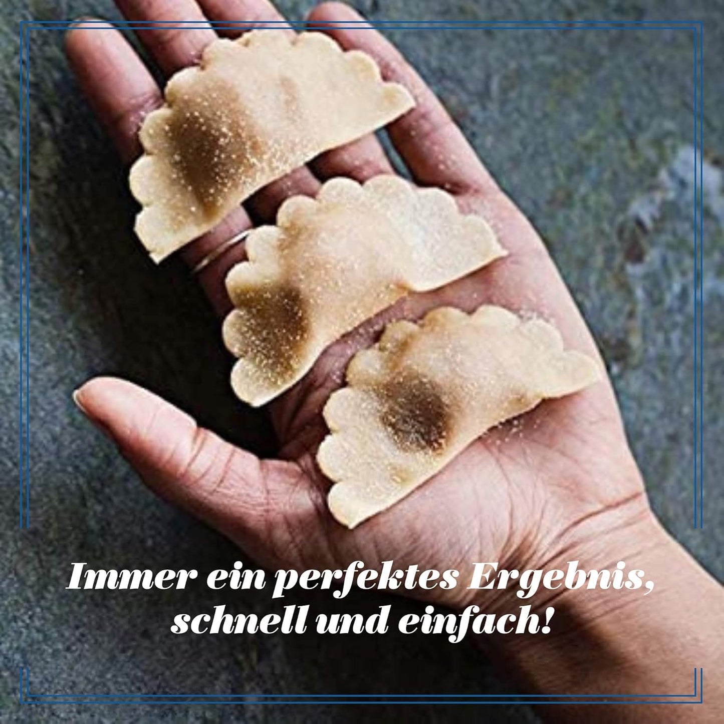 Ravioli-Stempel - Halbmond-Form
