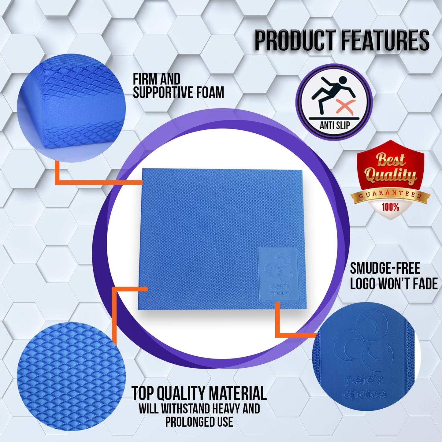 Balance Pad mit Dehnungsgurt & eBook, L