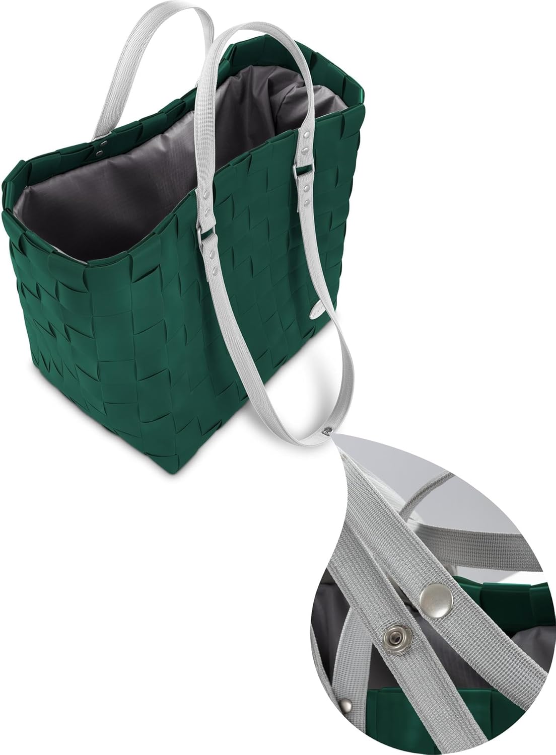 Erweiterbarer Einkaufskorb mit langen und kurzen Griffen (25 L), Classic / Blossom, Einheitsgrösse