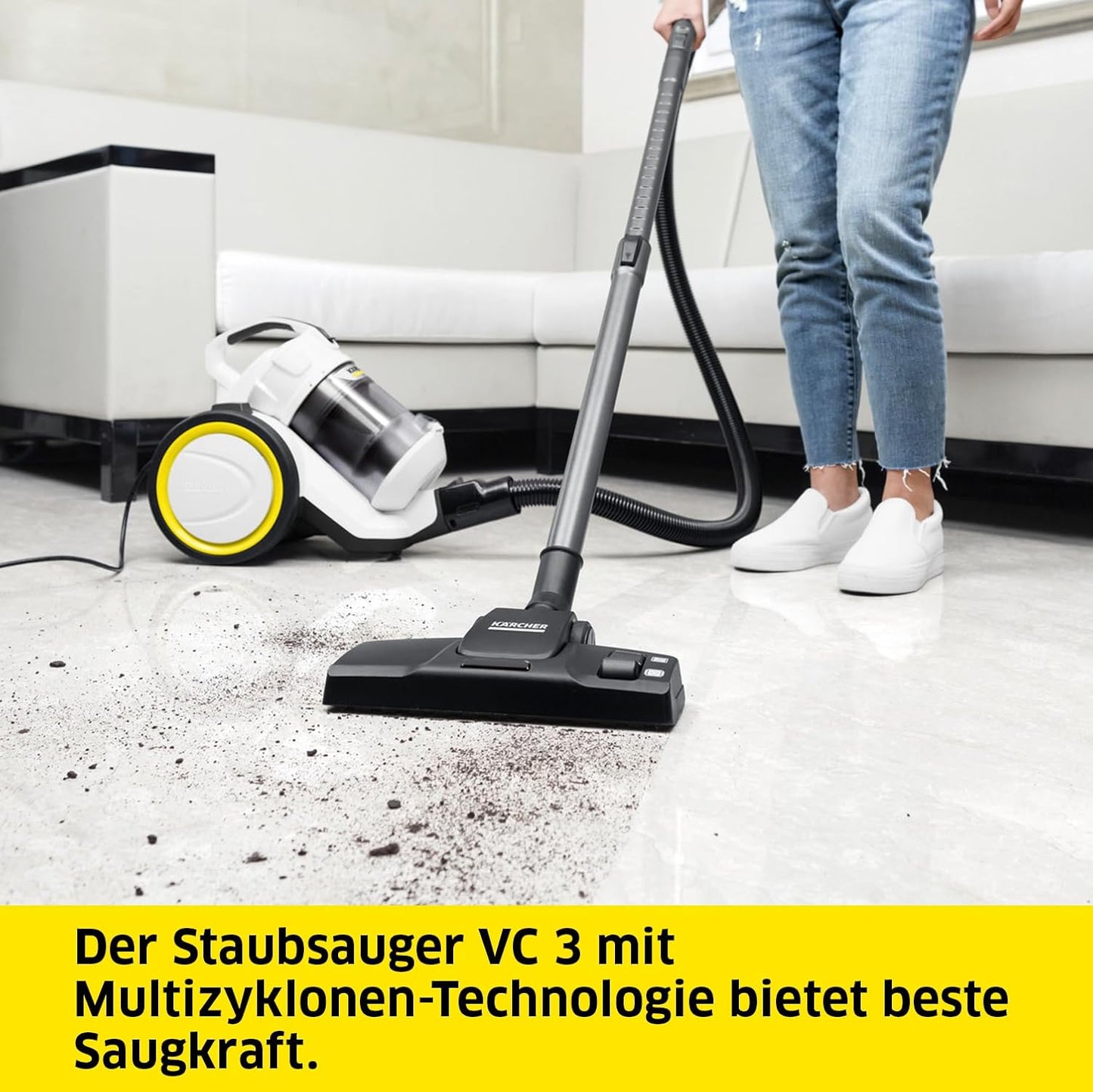 Staubsauger VC 3 beutellos mit Hepa-Filter, Beutellos