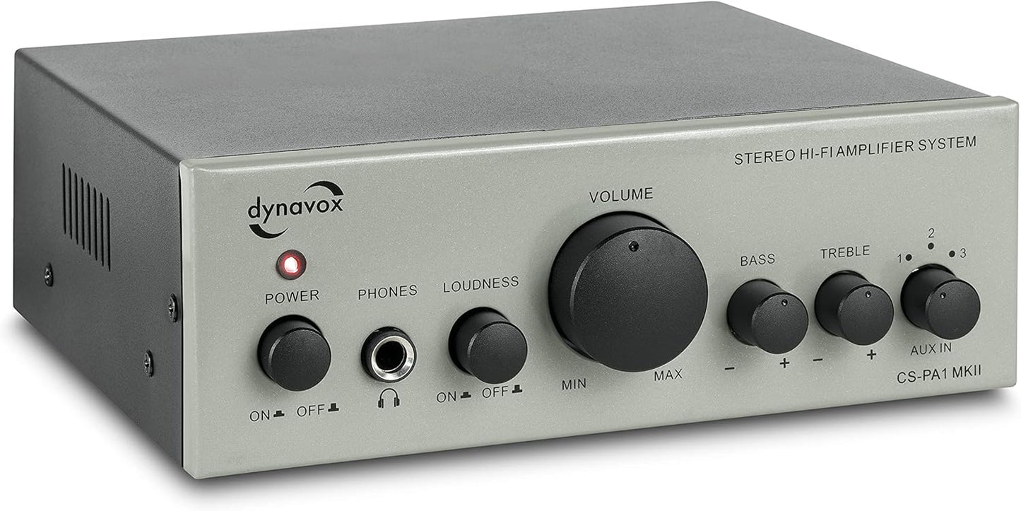 Mini Stereo-Verstärker CS-PA1 MK II mit Klangregelung, Silber