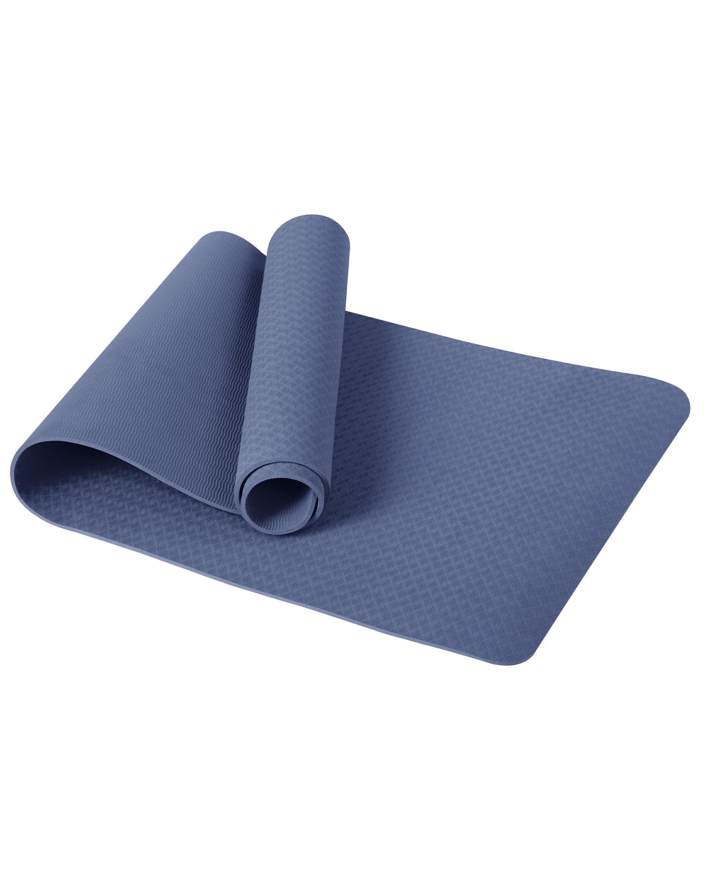 Gymnastik- und Yogamatte mit Tragegurt, Marine