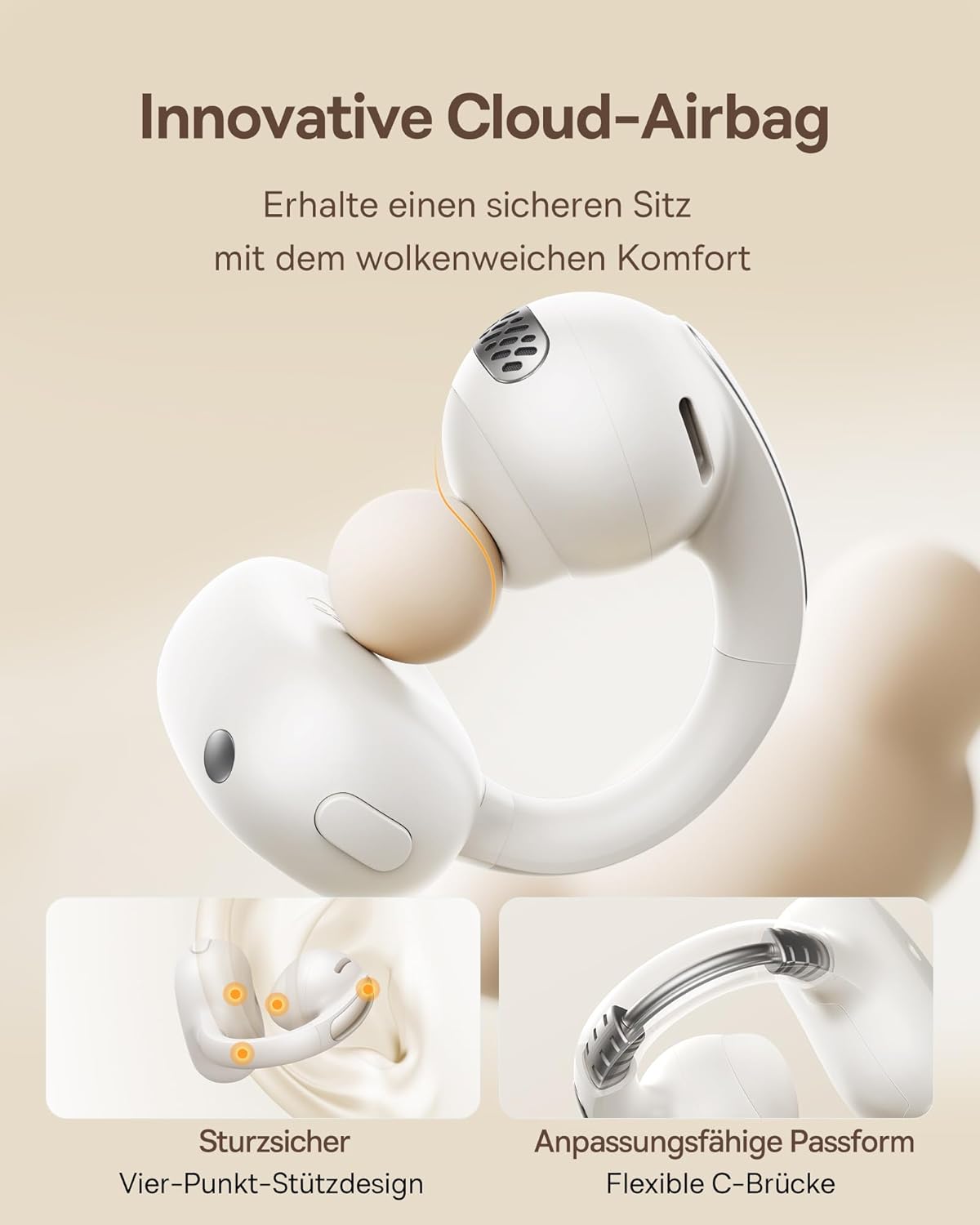 Bowie MC1 Open Ear Kopfhörer, White