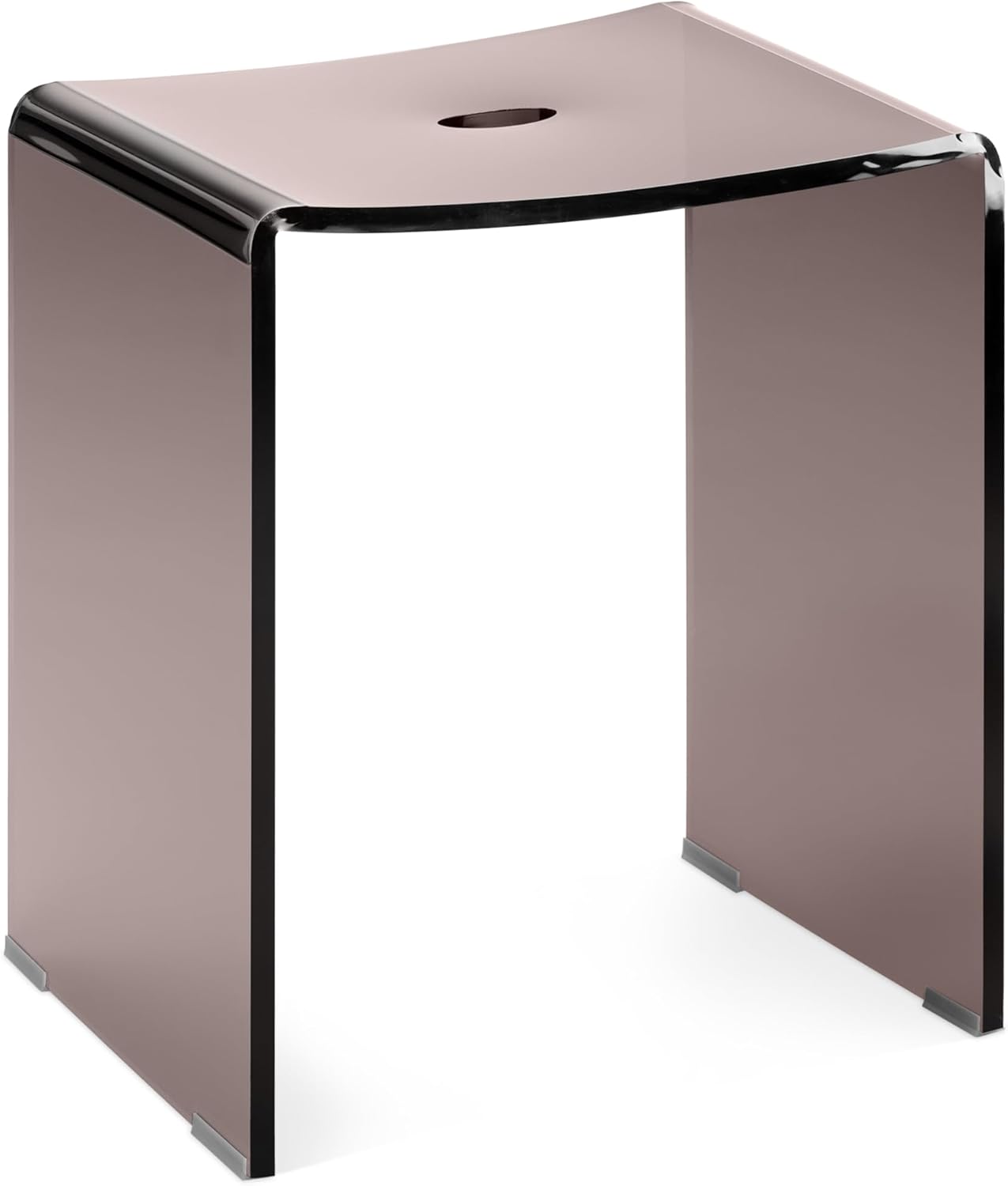 Duschhocker aus Acryl, Grau