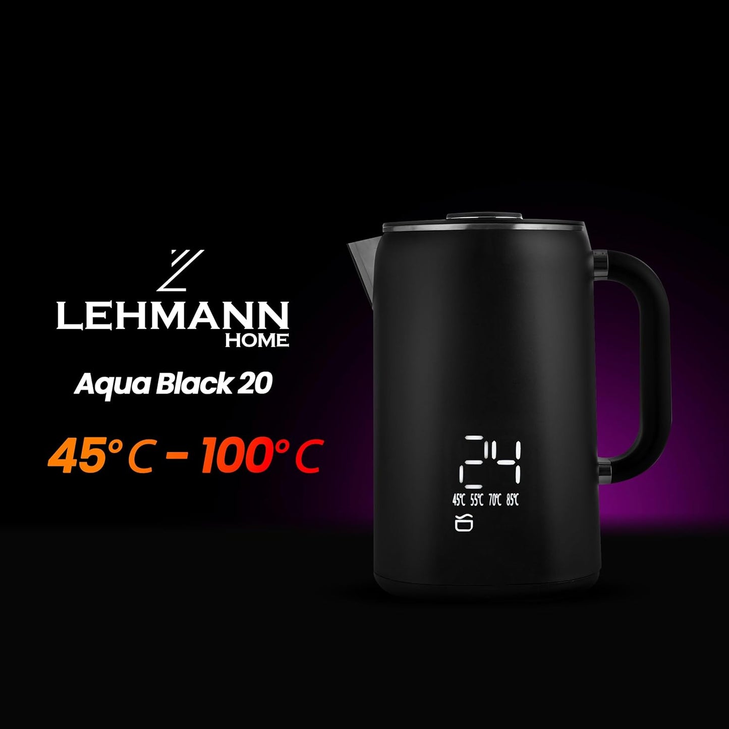 Edelstahl Wasserkocher mit Temperaturkontrolle