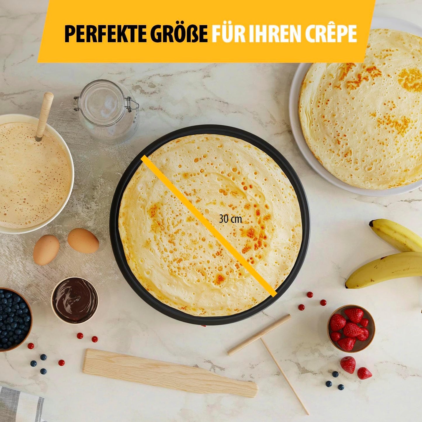 Crêpe-Maker, Schwarz